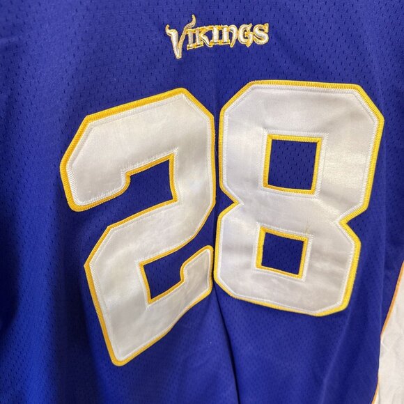 Reebok ON FIELD NFL Jersey Vikings Adrian Peterson Purple SZ 54 - Picture 12 of 15